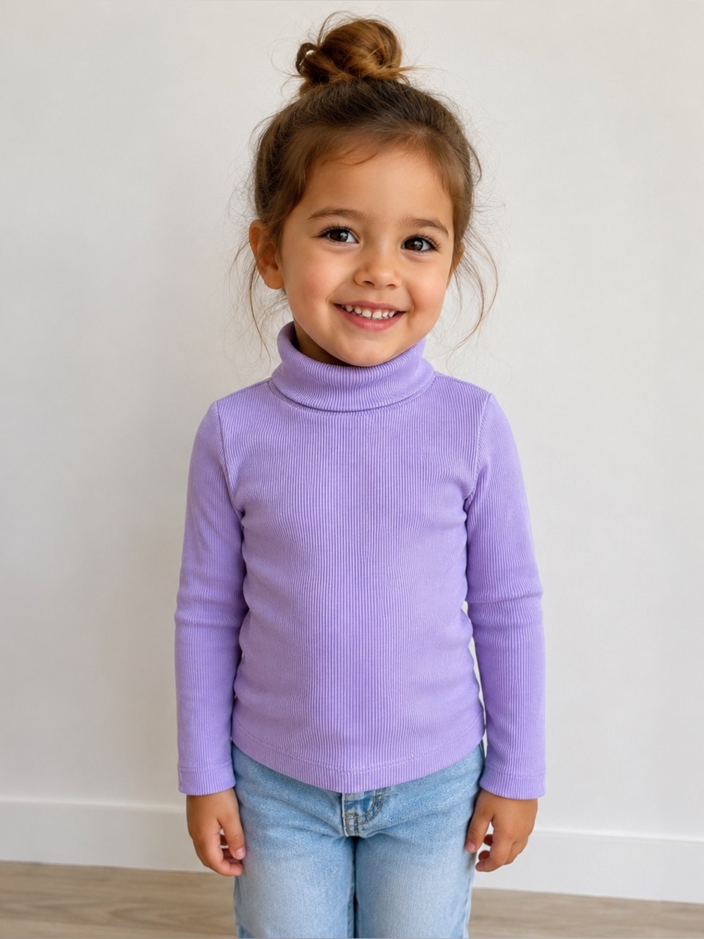 NWT The Sunday Collective Essential Turtleneck in Orchid Mist
